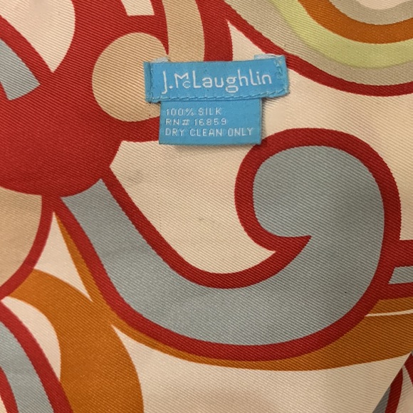 J. McLaughlin silk scarf - Picture 3 of 3